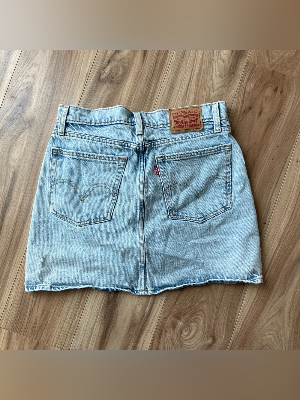 Levi's Vintage Light Wash Denim Mini Skirt